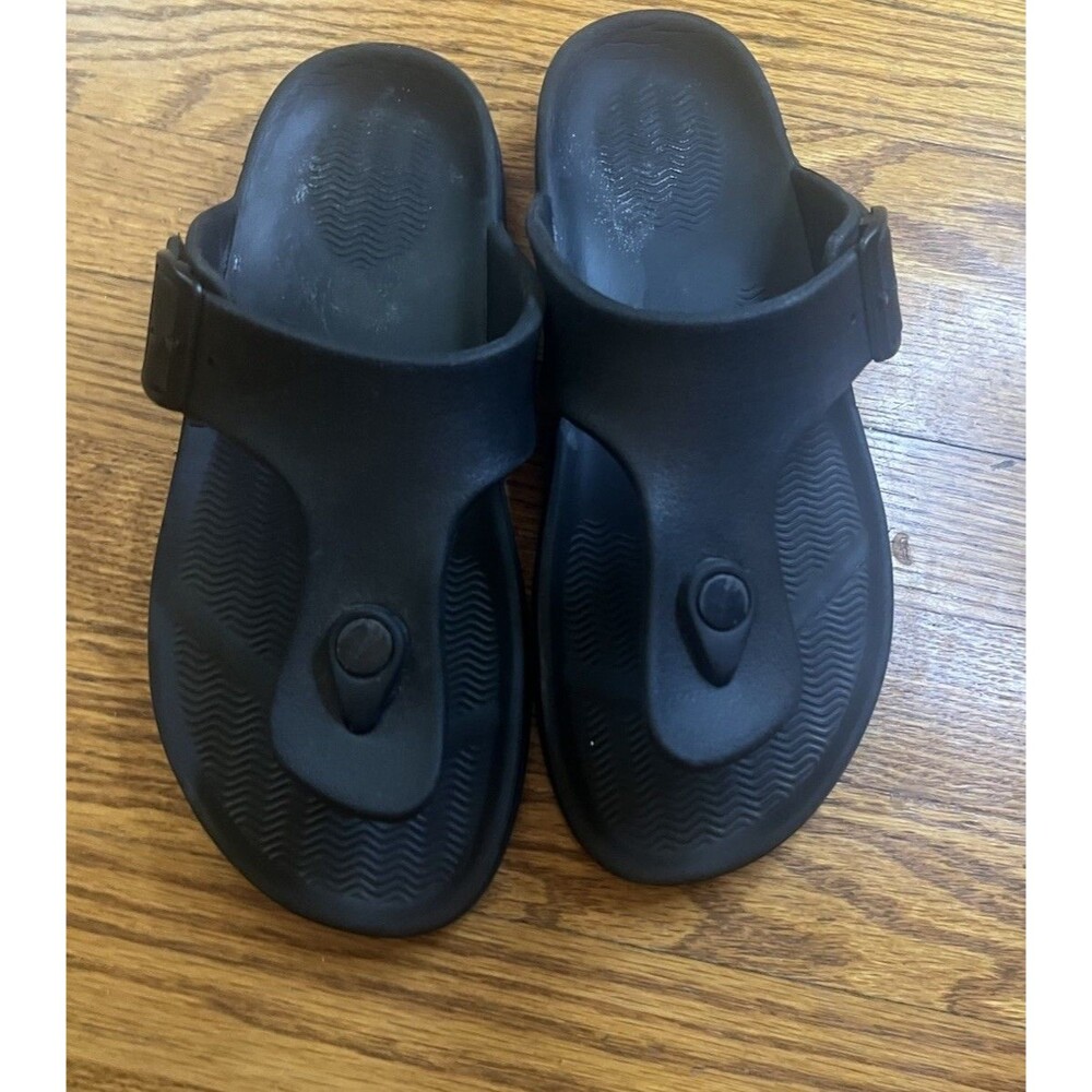 Luofu Comfort Aqua Thong Women’s Sz 40 Us 9.5-10 Black
